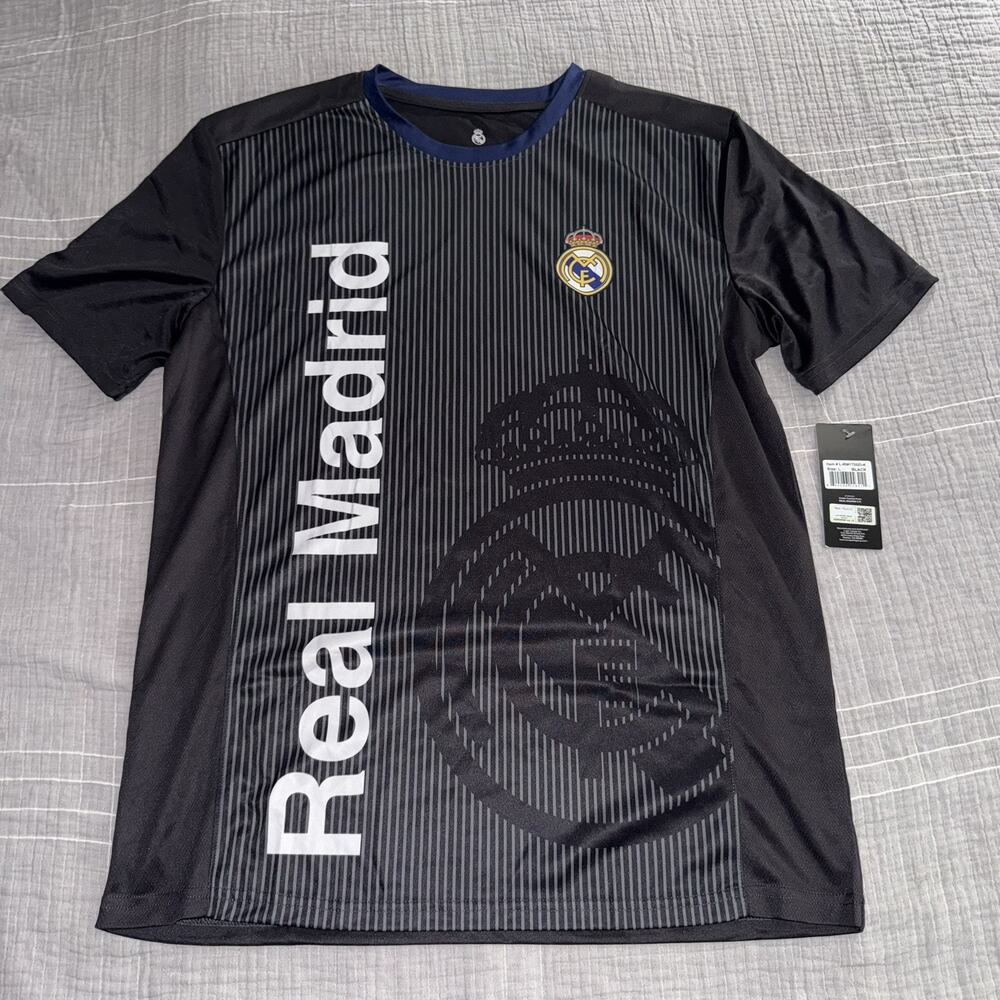 NEW! Real Madrid Black Soccer Jersey - Men’s Large
